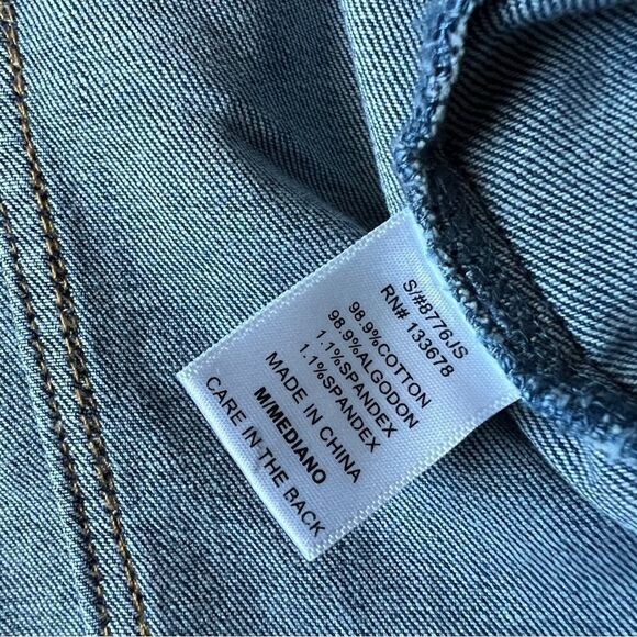 618 Six One Eight denim jean jacket - Picture 4 of 5